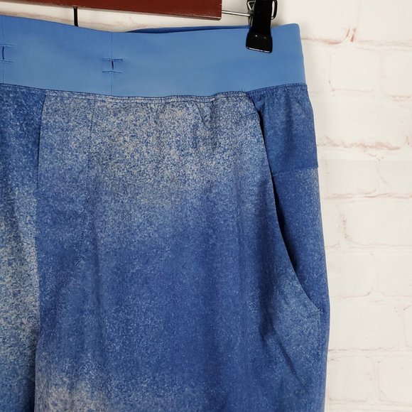 Lululemon Mens T.H.E. The Short 9" Linerless Shorts Med Blue Gym Athletic FLAW - Picture 9 of 14